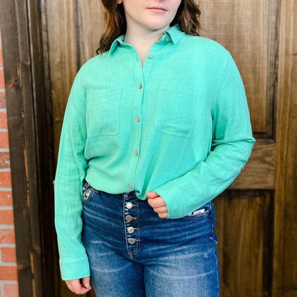 BNWT Long Sleeved Button Up